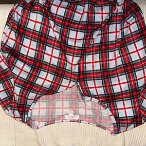 Target Red and Black Plaid Long Sleeve Top